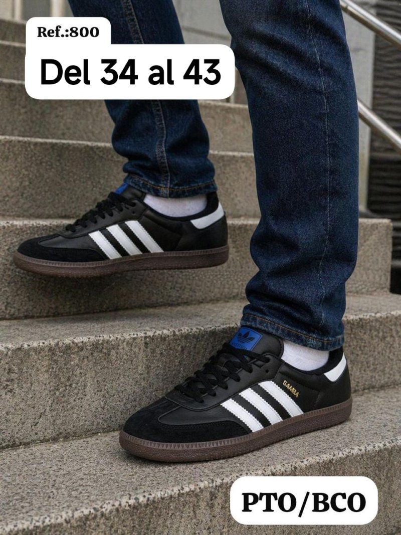 Adidas Samba gamuzadas con cuerina