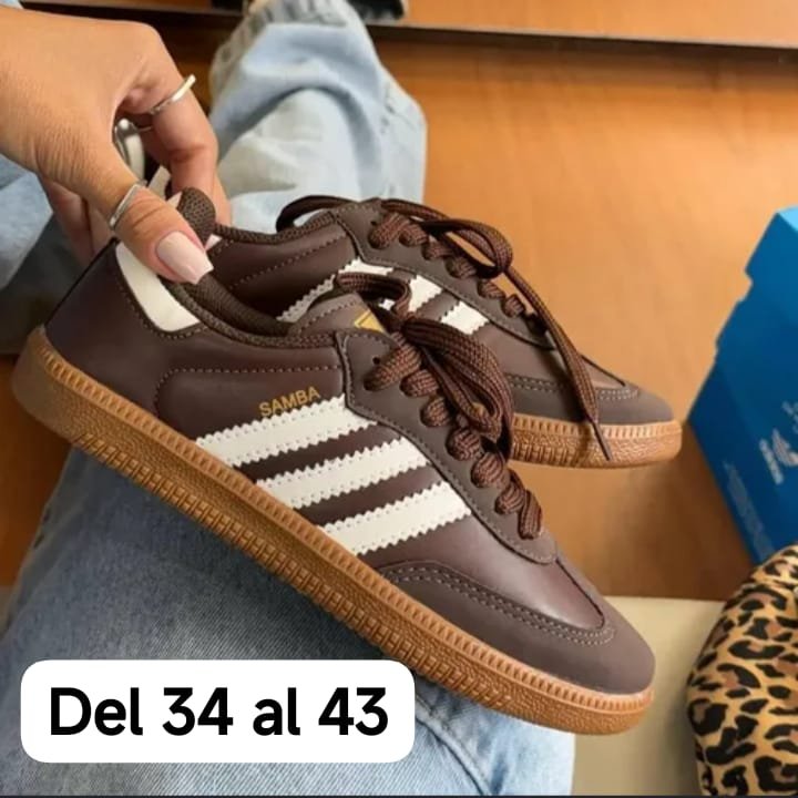 Adidas Samba gamuzadas con cuerina