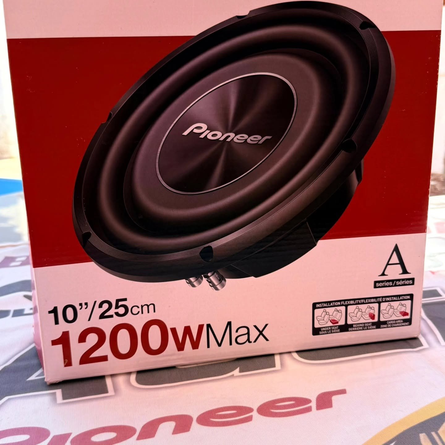 Pioneer TS-A2500LS4 subwoofer plano para automóvil