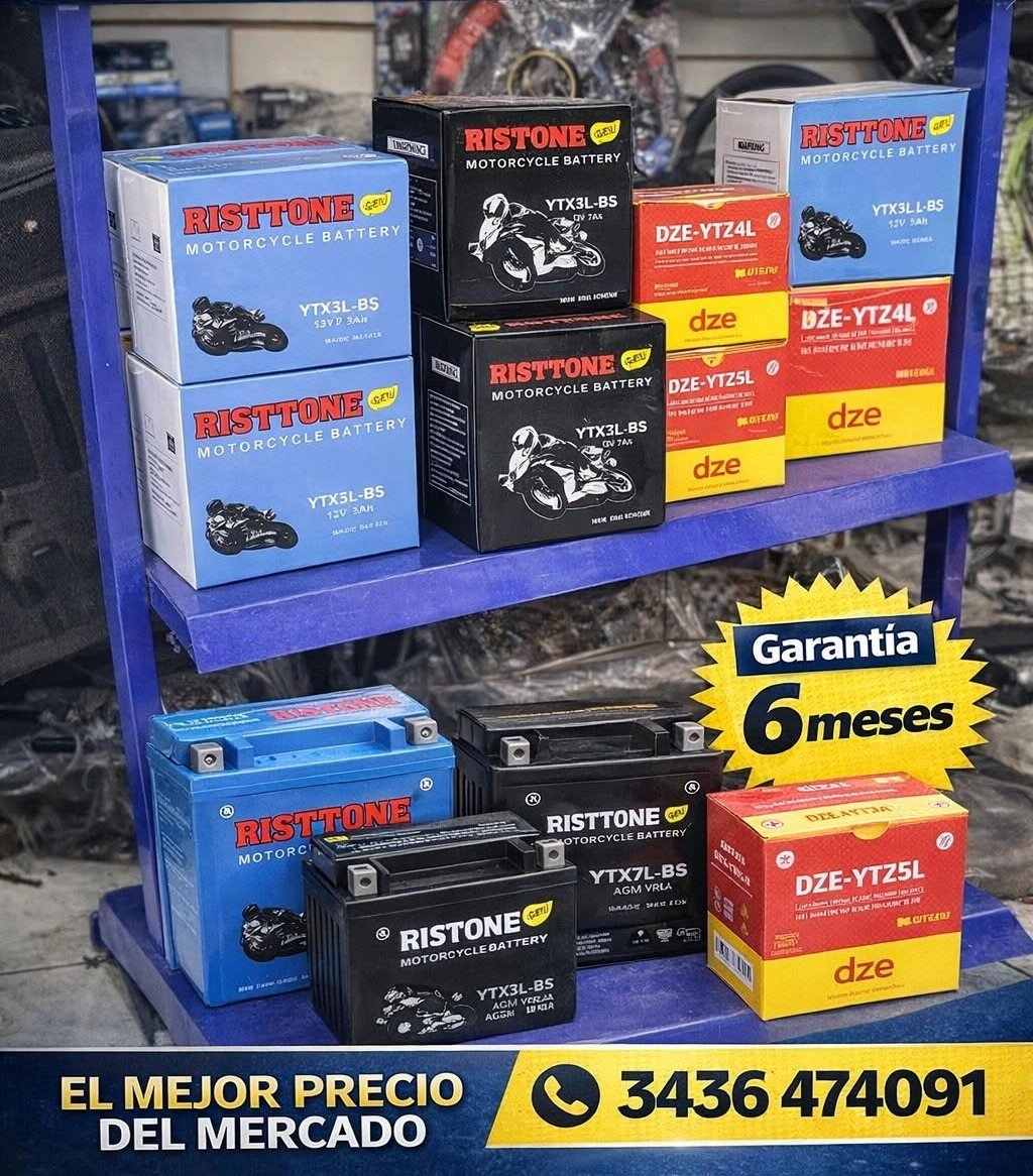 Ristone baterías para motos