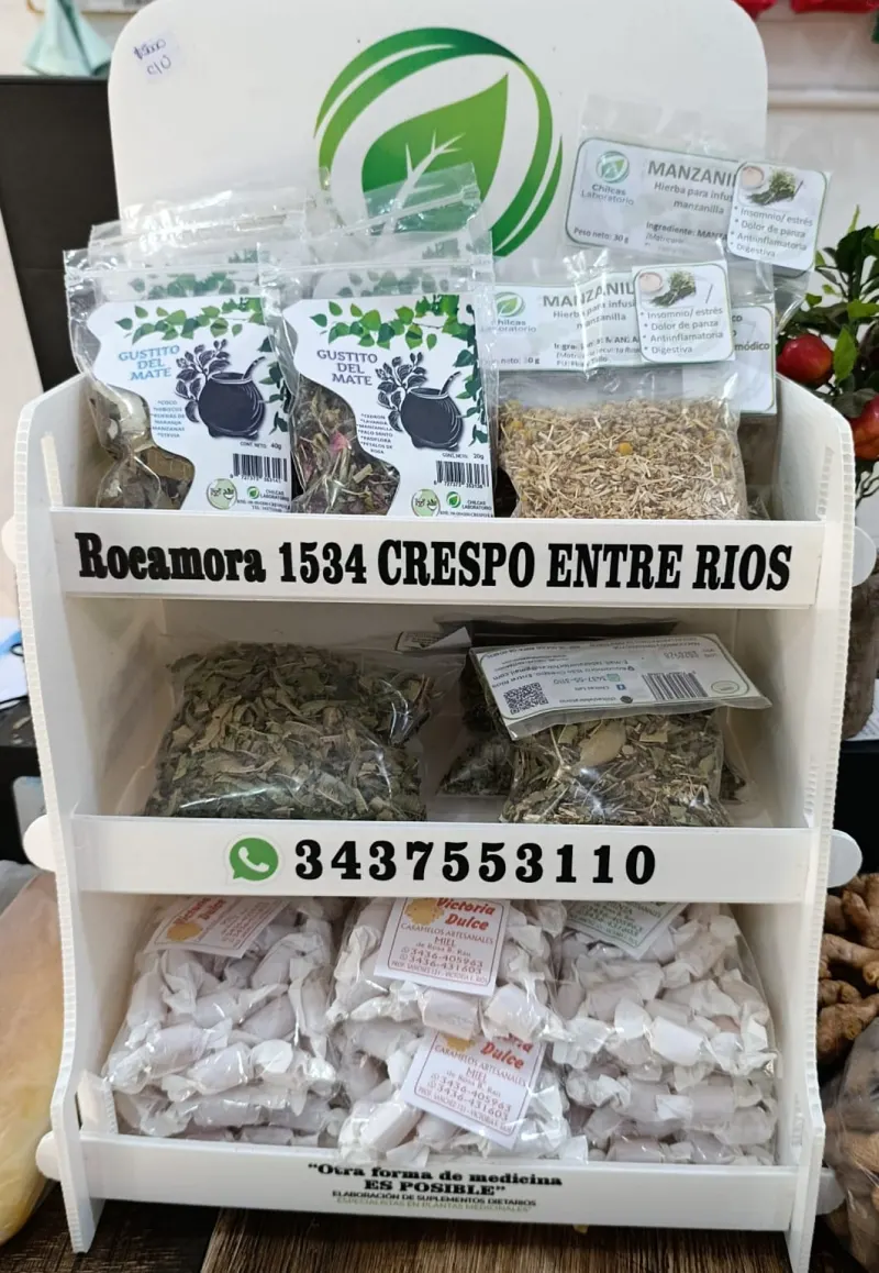 Hierbas Medicinales, Yuyos para Mate y Caramelos Artesanales