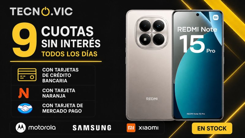 9 cuotas sin interés!!!